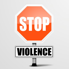 Roadsign Stop Violence