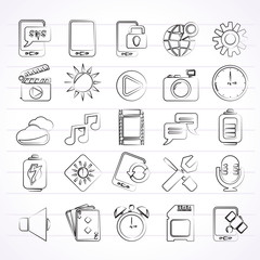 Mobile Phone Interface icons - vector icon set
