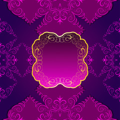 Lace frame with arabic ornament