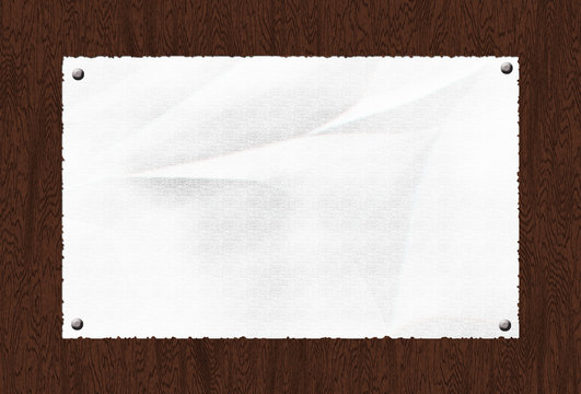 Blank  Woody White Paper Sheet