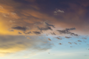 Beautiful orange sunset