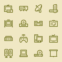 Electronic Appliances Web Icons