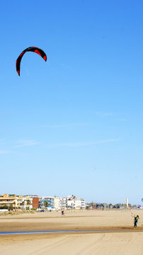 Kitesurf en Castelldefels, Barcelona
