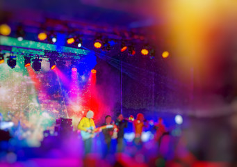 Music Concert. Blurred Background.