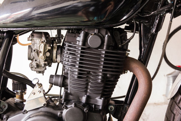 Obraz na płótnie Canvas vintage Motorcycle machine