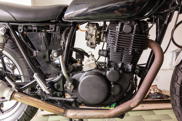 Fototapeta na wymiar vintage Motorcycle machine
