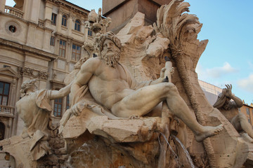 Fontana dei Quattro Fiumi - Rome