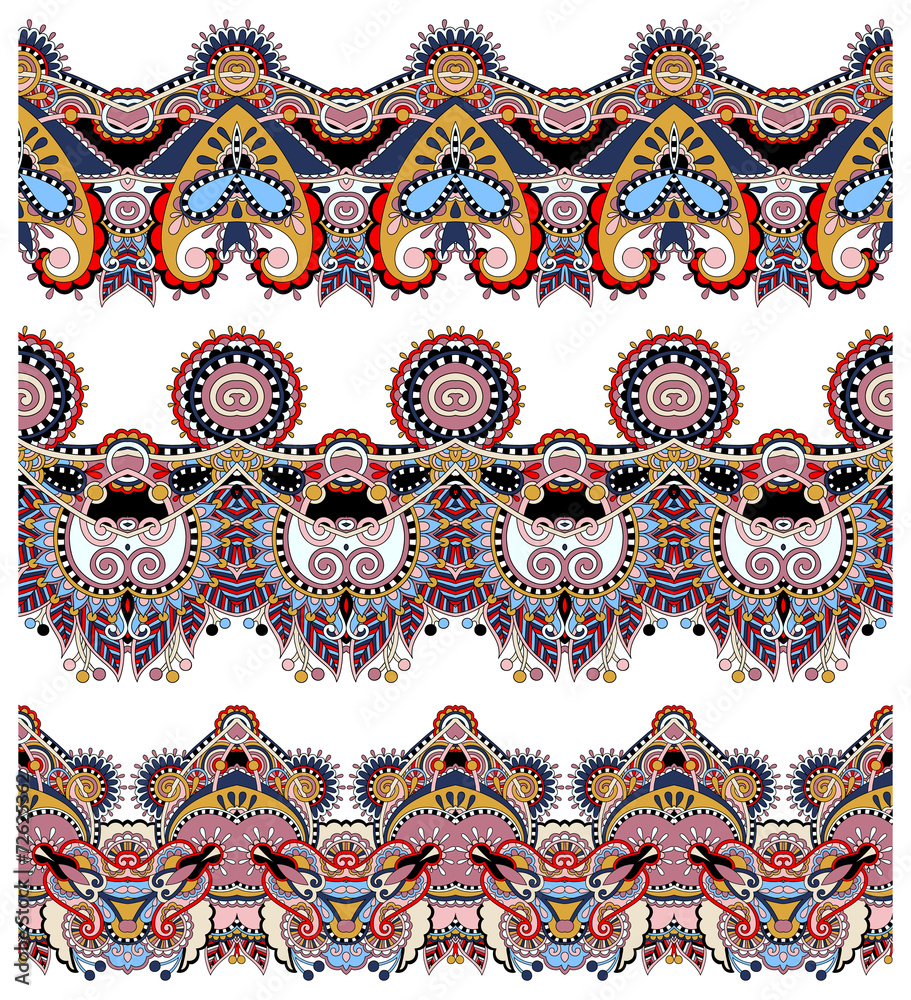 Wall mural seamless geometry vintage pattern, ethnic style