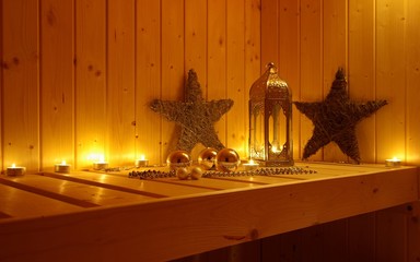 Sauna weihnachtlich