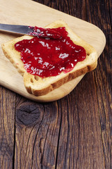 Toast with jam