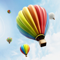 Fototapeta premium Balon na gorące powietrze