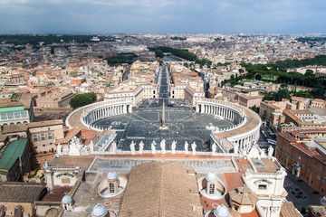 Fototapeta na wymiar Aerial view of St.Peters Square