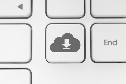 Download from cloud keyboard button.