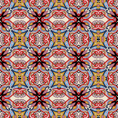 seamless geometry vintage pattern, ethnic style