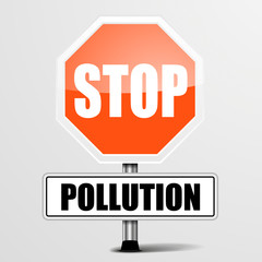 Roadsign Stop Pollution