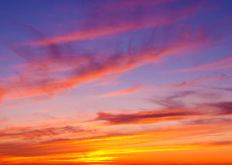 Fototapeta premium Setting Sun Bright Horizon