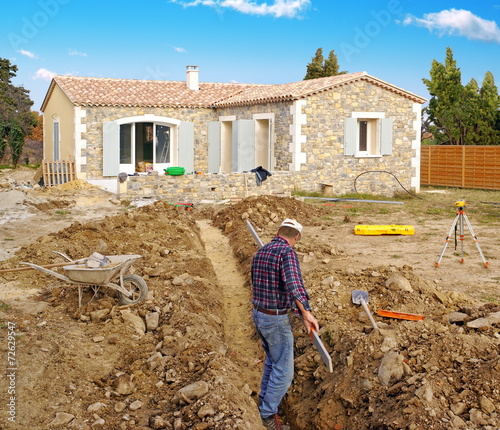 Raccordement d'une maison aux réseaux