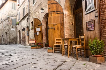 Fotobehang Tipico ristorante italiano nel vicolo storico © alexandro900