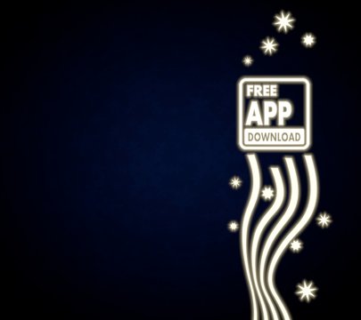 a free app download design with stars