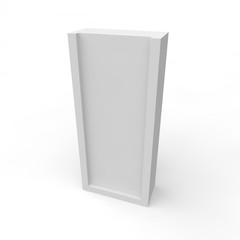 Blank white box for gifts and products