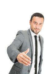 Businessman handshaking