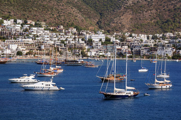Boats in the Port of Bodrum
