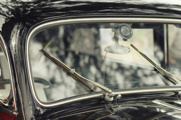 old vintage car fragment