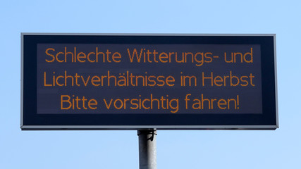 Warntafel 