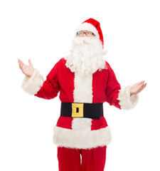 man in costume of santa claus