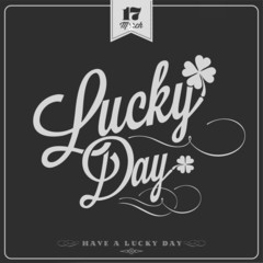 Saint Patrick's Day Typographical Background On Chalkboard