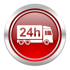 delivery icon, 24h shipping sign