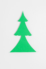 Fototapeta premium Christmas tree made of paper