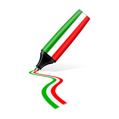 Naklejka premium textmarker italien I