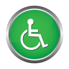 Handicapped wheelchair button