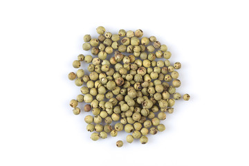 green pepper isolated on white background