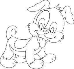 Perrito para colorear