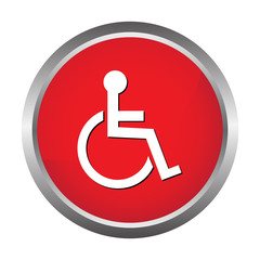 Handicapped wheelchair button