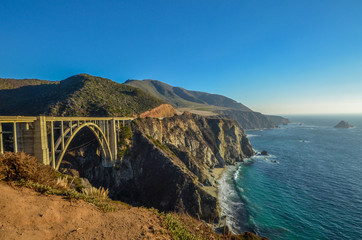 Bixby bridge, Pacific coast, California