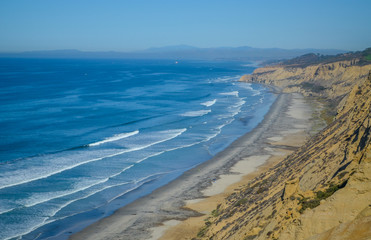 Beautiful view of Pacific coast near San Diego, California