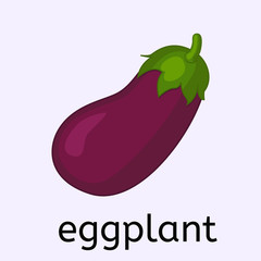 Hand drawn eggplant