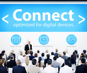 Business People Connect Conference Concepts