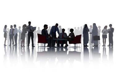 Silhouettes People with Different Activities