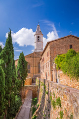 Fototapeta premium View of the vintage town of Pienza, Italy