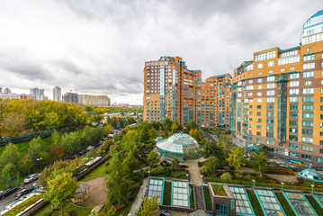 View of the Moscow modern apartament area