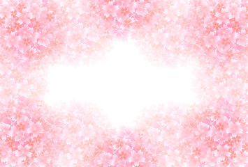 桜　年賀状　背景