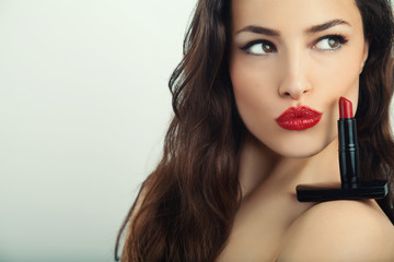 red lush lips