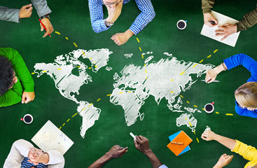 People Blackboard Global Communications Concept © Rawpixel.com