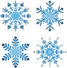 Blue Snowflakes