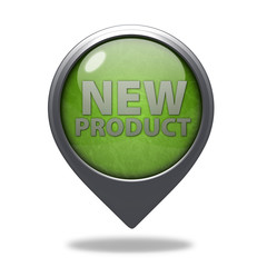 new product pointer icon on white background