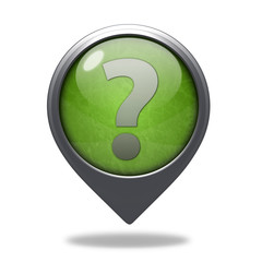 information pointer icon on white background